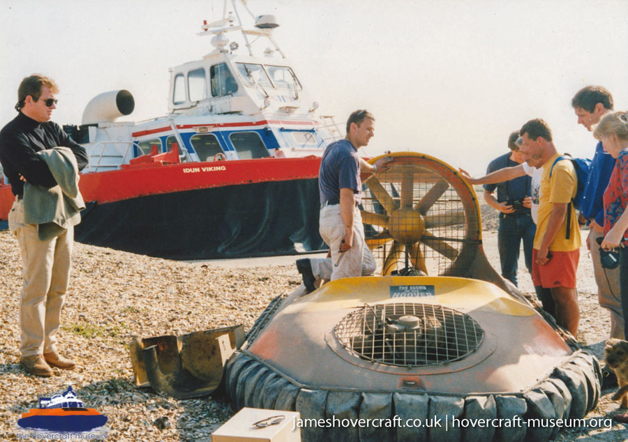 AP1-88 hovercraft promotional day by BHC -  (credit: The <a href='http://www.hovercraft-museum.org/' target='_blank'>Hovercraft Museum Trust</a>).